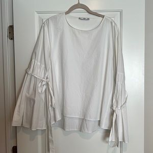 Mango puff sleeve blouse